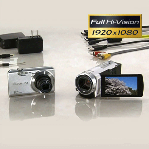JVC フルハイビジョンムービー「ビクター Everio GZ-HM177」&カシオ　デジカメ「EXILIM EX-Z900」　HDMIケーブル付